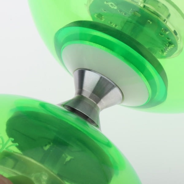 1/2/3 12cm Pro Trippellager Dobbelt-Endet Kinesisk Yoyo Diabolo Grøn 12cm 1 stk