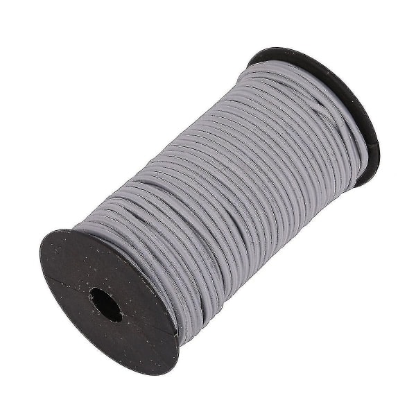 4 mm elastisk bånd, rund elastisk snor Grå 10m