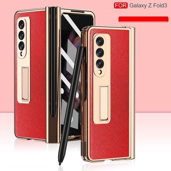 skal / case / etui for Samsung Galaxy Z Fold3 5G rød röd