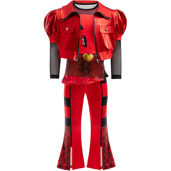 Punainen Puku Lapselle, Rise of Red Puku Tytöille Halloween Pukeutumiseen 3 Osan Sarja 140CM