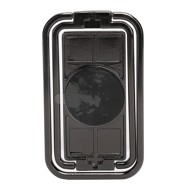 Fingerring Mobiltelefonholder Stativ 360° Rotation Metal Ring Spænde MultiAngle Håndgreb (Sort)