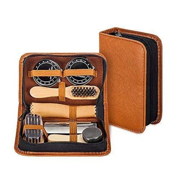 Skosets med elegant PU-etui, 7 dele