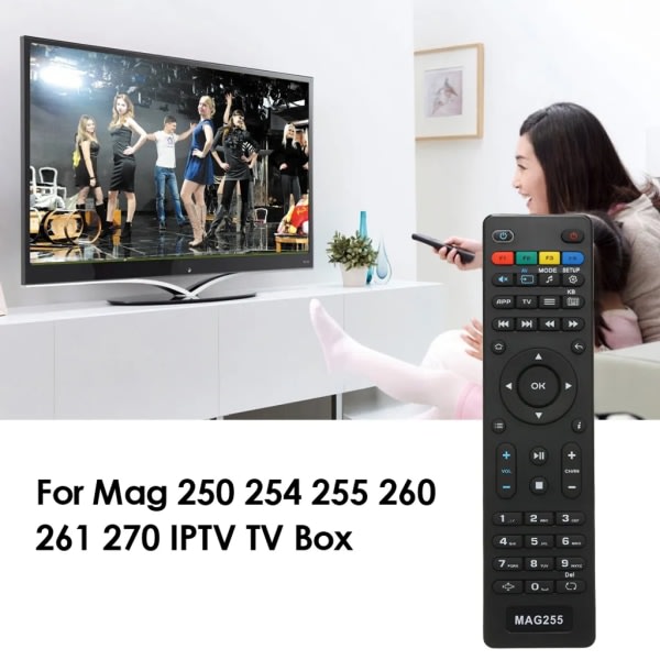 Vaihdettava TV-kaukosäädin Mag255-ohjaimelle Mag 250 254 255 260 261 270 IPTV TV-boksille Set Top Boxille