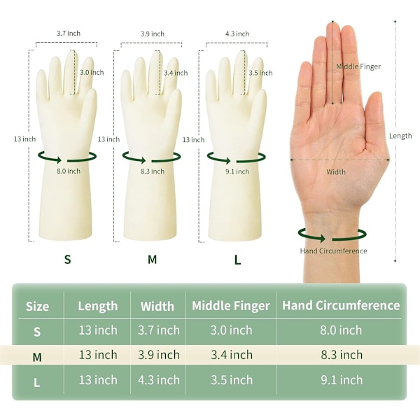 Nitrilhandsker - 1 Par, Latexfri, Lang Manchet, 13\"