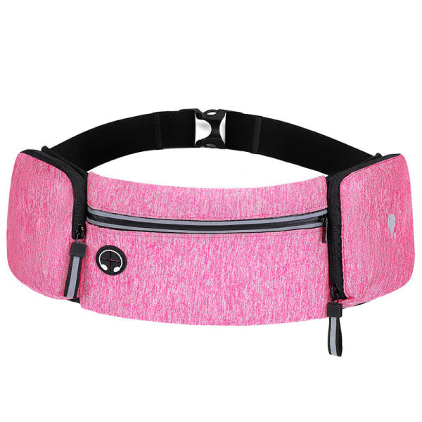 Män Kvinnor Fanny Pack Midjeväska Osynlig Sport Män och Utomhus Närsittande Ultralätt Multifunktionsbälte Camouflage Rose Red 7,5 tum