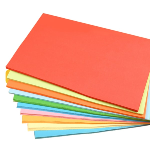 120 st farvet papper handgjort papper gör det själv barn pappersskärning