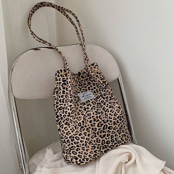 Casual stofpose Leopard skuldertaske 2 2 2 2