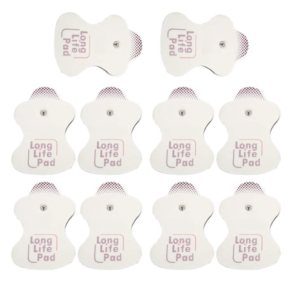 10x elektrodbyte för Omron Massagers Long Life Pad 10 st