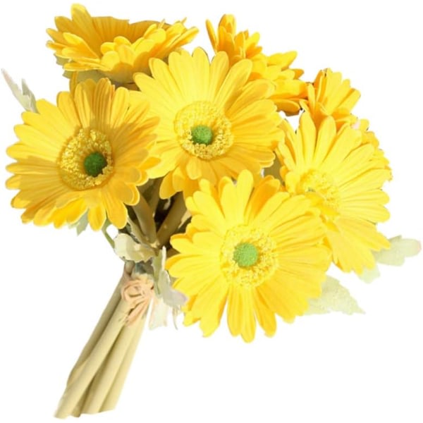 CDQ 7 osainen tekokukka Gerbera kimppu Kukka Simulaatio Kukka Hääkoriste (keltainen) Yellow