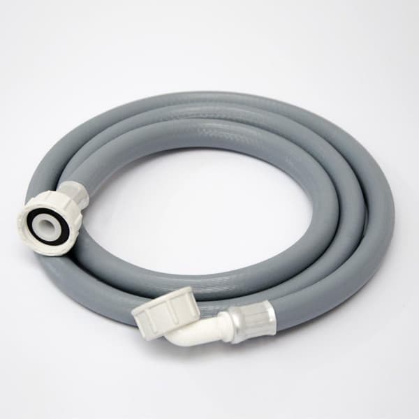 Washing Machine Inlet Hose - Suitable for Washing Machines and Dishwashers - Grey - Plastic - 1 pc.