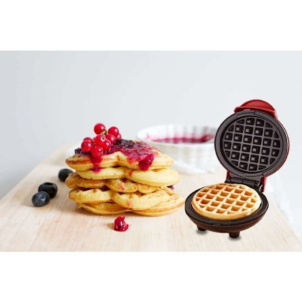 Mini våffeljärn, Elektriskt non-stick våffeljärn för individuella våfflor, paninis, pannkakor, hash browns, snabb frukost, lunch eller snacks - Fei Yu