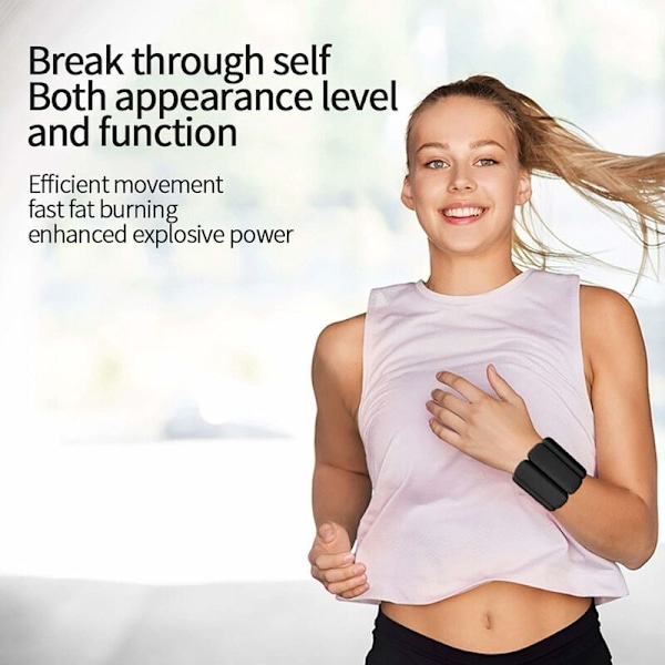 Håndledsvægte, ankelvægte styrketræning, hvert par 2 LB, justerbart håndledsbånd bærbar ben håndledsrem ring til gym fitnessøvelse vandreture R