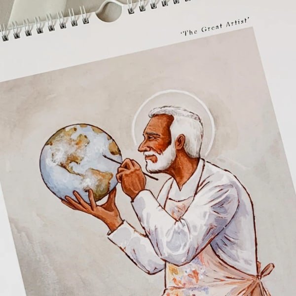 \"Detta är Kristus\" 2024 religiös konstkalender