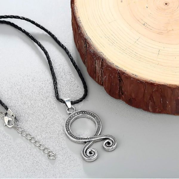 Trollkors Halsband för män Svart Läder Vikingar Skydd Pagan Norse Hänge Svensk Folklore Amulett Smycken Present Röd-brun