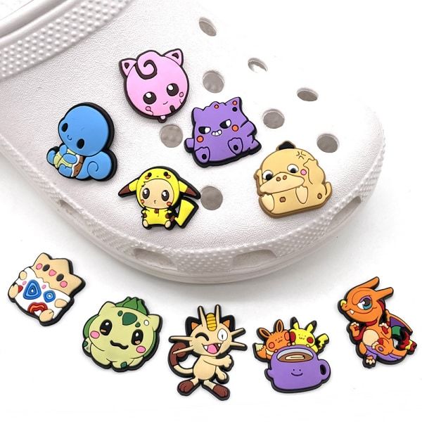 10 stk. 3D Clog Sandaler Ornament, Sko Charms, Søde Sko Ornamenter til Clogs Sko Armbånd DIY
