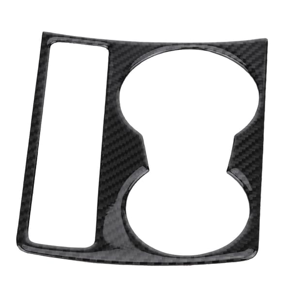 Karbonfiber Bil Senterkonsoll Koppholder Panel Deksel Trim for Audi A4 B8 A5 2009-2015