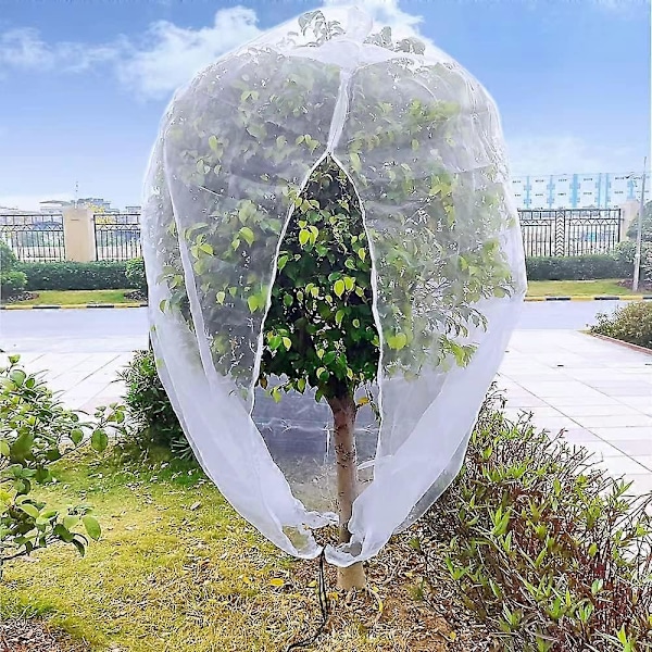 10ftx10ft Suuret verkkopussit hedelmäpuille, linnunverkko mustikkapensaille vetoketjulla ja kiristysnyörillä, puutarhaverkko oravia ja lintuja sekä muita eläimiä vastaan
