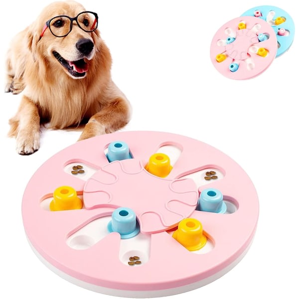 Dog Toy Interactive Treat Dispenser L r dig att ta l ngsamt