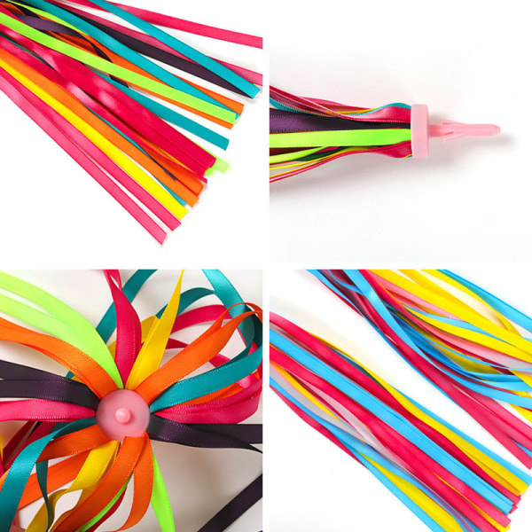 1 par barncykel tofsar skoter styre streamers 3