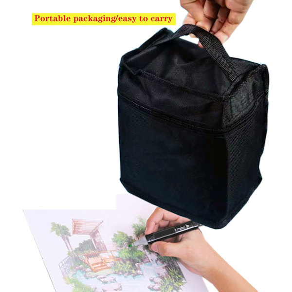 Pysyvä setti, värikynät aikuisille, kaksipäinen taidepiirustusmerkki, taidedesign värikynät merkit lasten piirustukseen, Ski 60 colors
