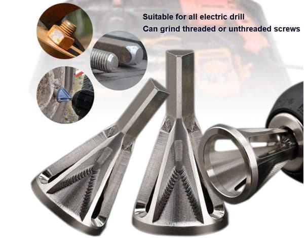 Ergonomic Deburring Tool for Cost-Effective Solution, Heavy-Duty Construction for Metal Rods Bolts Pipes 8mm-19mm Diameter (2-Pack)