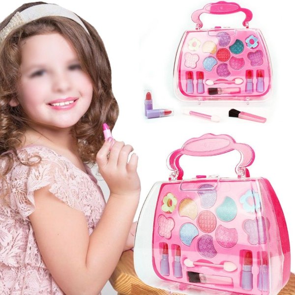 Lasten tyttöjen meikkisetti Ympäristöystävällinen kosmeettinen lelu