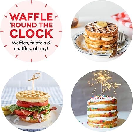 Mini Maker til Individuelle Vafler, Hash Browns, Keto Chaffles_tfrf