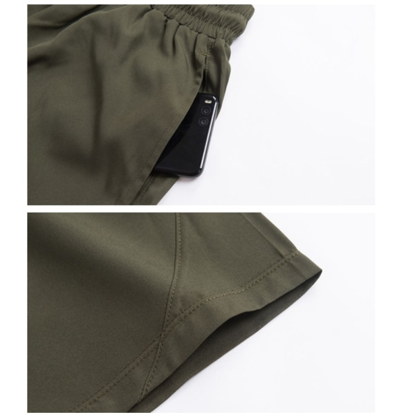 2-i-1 Fitness Basketshorts for menn med snøring 3xl zdq