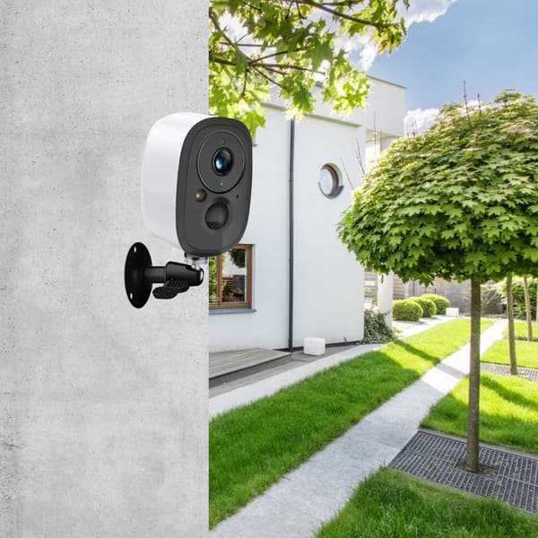 Metal Camera Mount 2 Pieces - Black - 360° Rotatable - Wall Mounted for Security Camera - Indoor/Outdoor - With Screws
