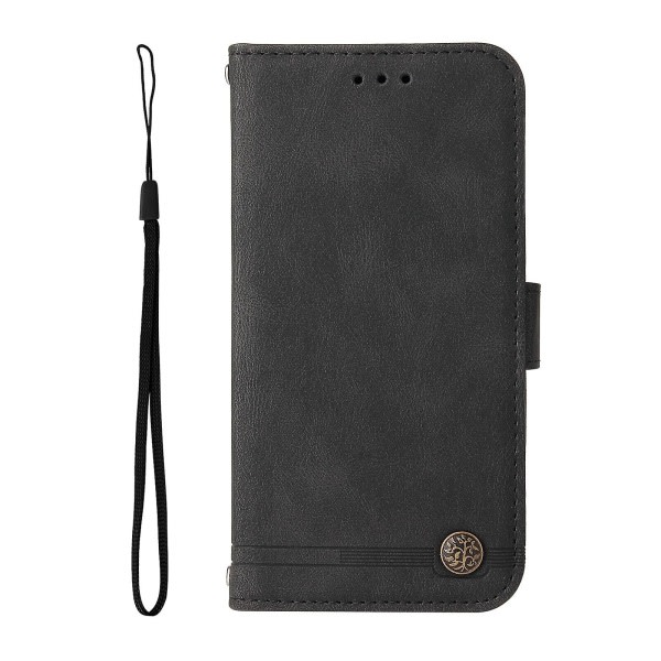 Case For Iphone 12 Pro Plånbok Flip Pu Cover Magnetstängning Flip Case Handväska Stil Med Kreditkortshållare Case - R Sort A