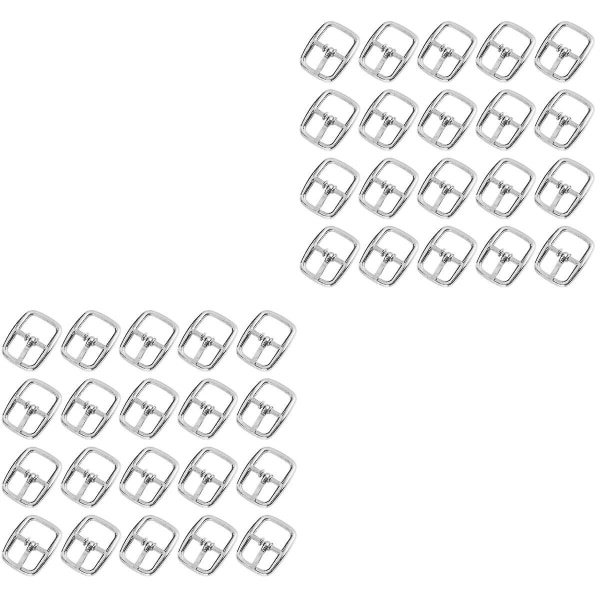 150 st Metall Rullspänne För Bältesväska Stift Spännen Hand-diy Tillbehör (silver) 100 st 1,8x1,2x0,2 cm