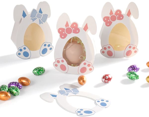 Easter Candy Packaging - Rabbit Series - Transparent Window - Two Colors - Festive Packaging