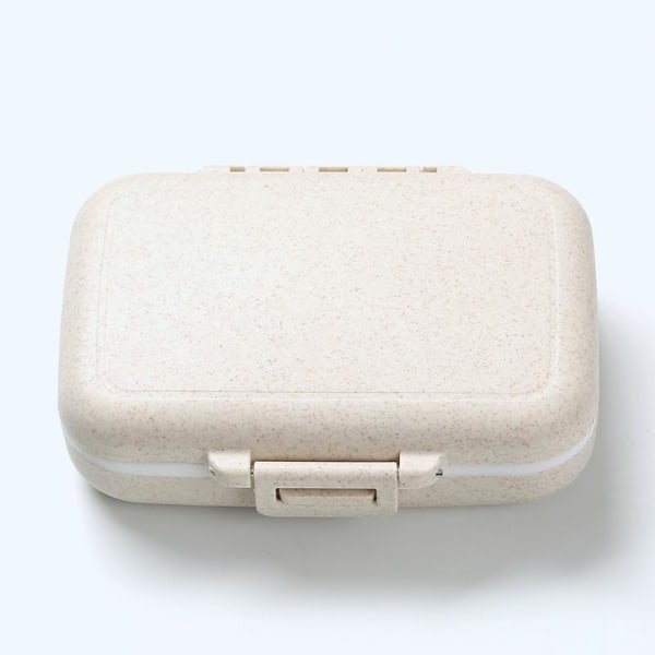 Dosett pillerask medicin ask pillerdosett 6 fack beige beige