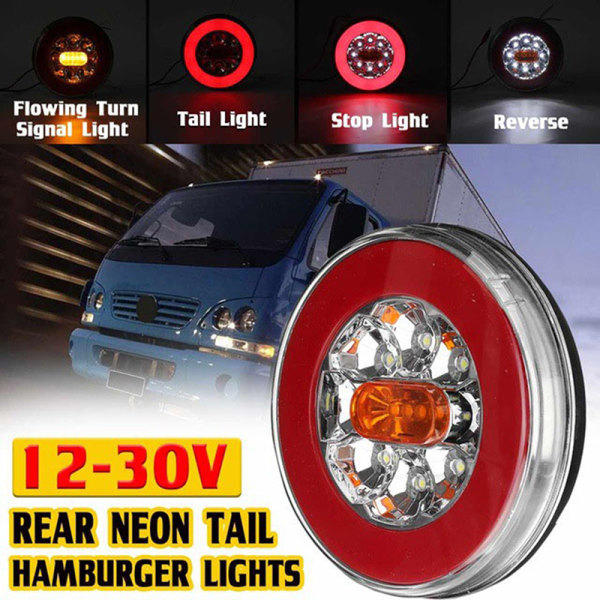 Vedenpitävä LED-perävaunun rekisterikilven valot, peruutusvalo, 1 kpl, OneSize