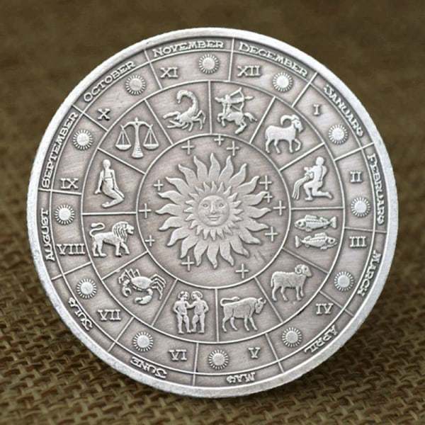 Zodiac Challenge Silvermynt The? Sign?of? Zodiac Constellation S Färg onesize