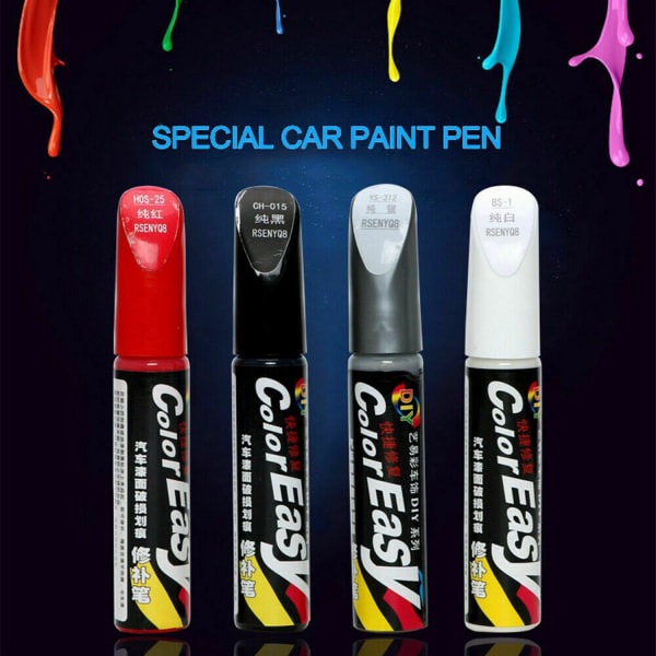 Bilmaling Fix Pen Bilmaling Reparationsbørste SORT black black