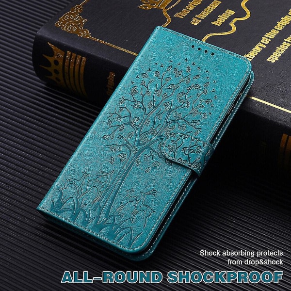 Yhteensopiva Iphone 11 Pro Max case cover Prägling Etui Coque - Blue Tree And Deer null none