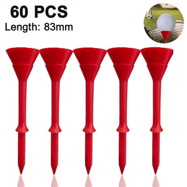 CDQ Plast golfboll spik boll 60 Pack｜Reduced Friction & Side