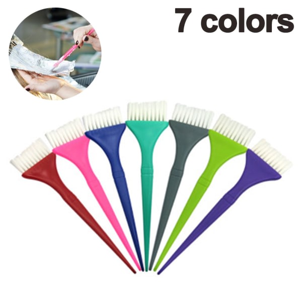 7-delade hårfärgsborstar, for att framhåva og farge store
