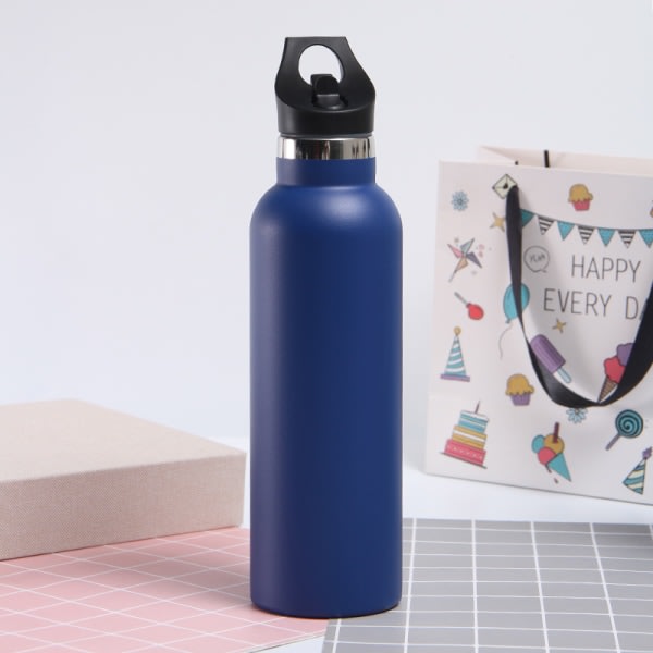 Dricksflaska i rostfritt stål - 500 ml, läckagesäker 600 ml