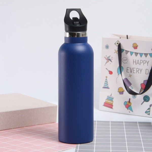 Ruostumattomasta teräksestä valmistettu juomapullo - 500 ml, vuototiivis 600 ml