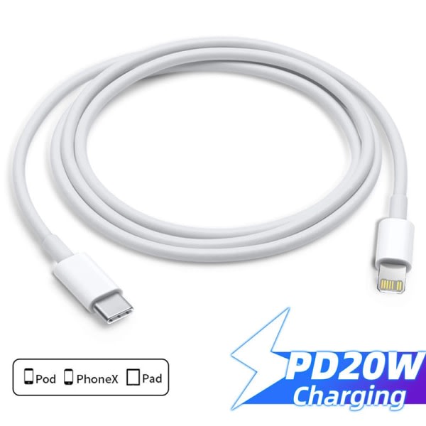 iPhone laddar Lightning-kabel, Apple MFi-certifierad och USB iPhone CDQ