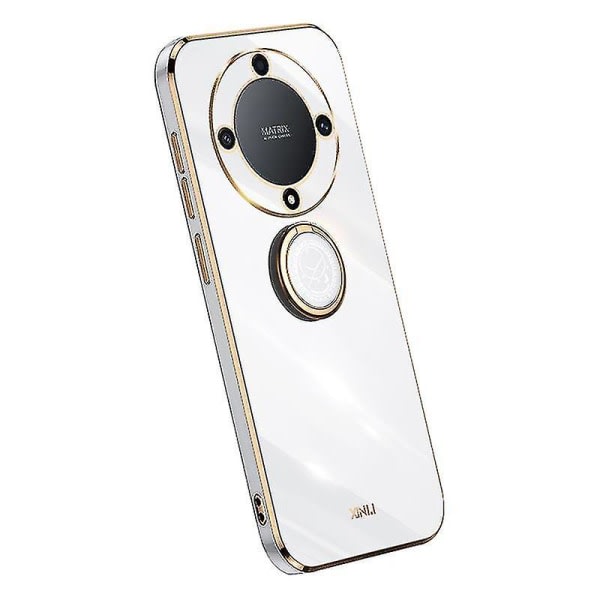 For Honor Magic 5 Lite 5g/x9a 5g Ring Stativ Phone case Tpu cover Valkoinen ei mitään
