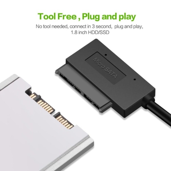 USB 3.0 - SATA 2.0 sovitin kaapeli 20CM 2.0 20cm