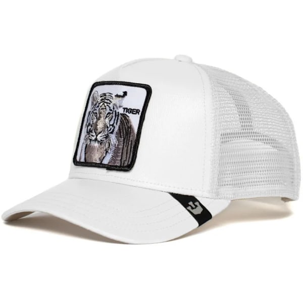 Baseballkasket med dyremotiv, solbeskyttelse, broderet trucker-kasket i mesh med design af sort panter, hane og løve Høj kvalitet (Påske) 23
