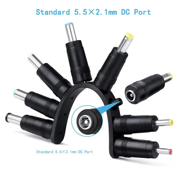 CDQ Universal USB till DC Power Laddningssladd Pluggkontakt Adapter