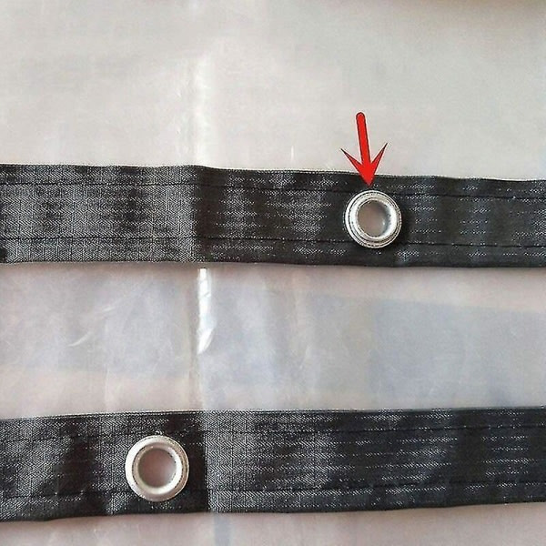 Läpinäkyvä vedenpitävä pressu silmukoilla, Pe Monitoiminen vedenpitävä repeämäkestävä Ultralight pressu (koko: 2*3m)