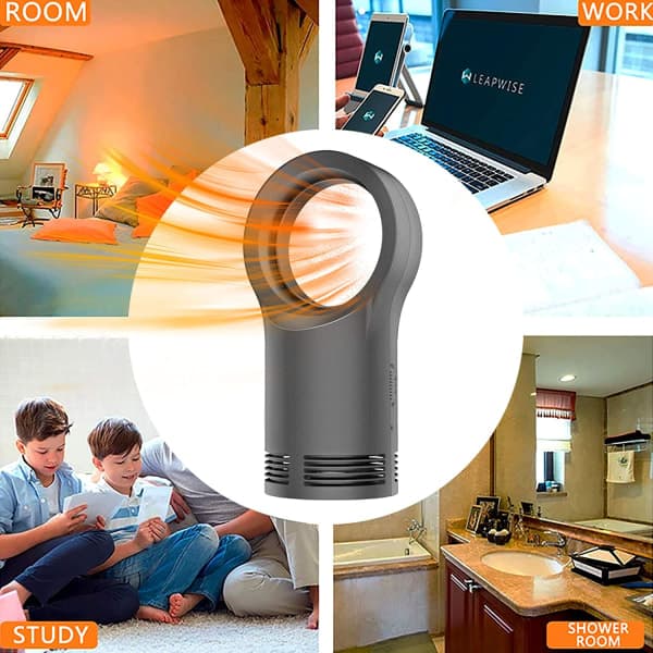 CDQ Mini energisparende keramisk varmeovn (svart)