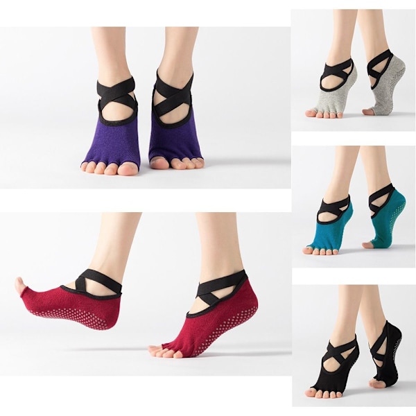 Joogastrumput Naisten Viisivarvasstrumput TUMMANHARMAA Dark gray