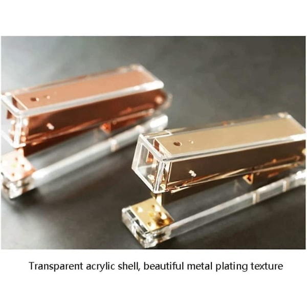 Kontorsstift Guld Manuellt läge Metall Akrylstift 24/6 26/6 ( Färg : Rose Gold )